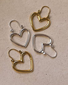 Mini Heartbreaker Hoops - Silver | Plated Silver