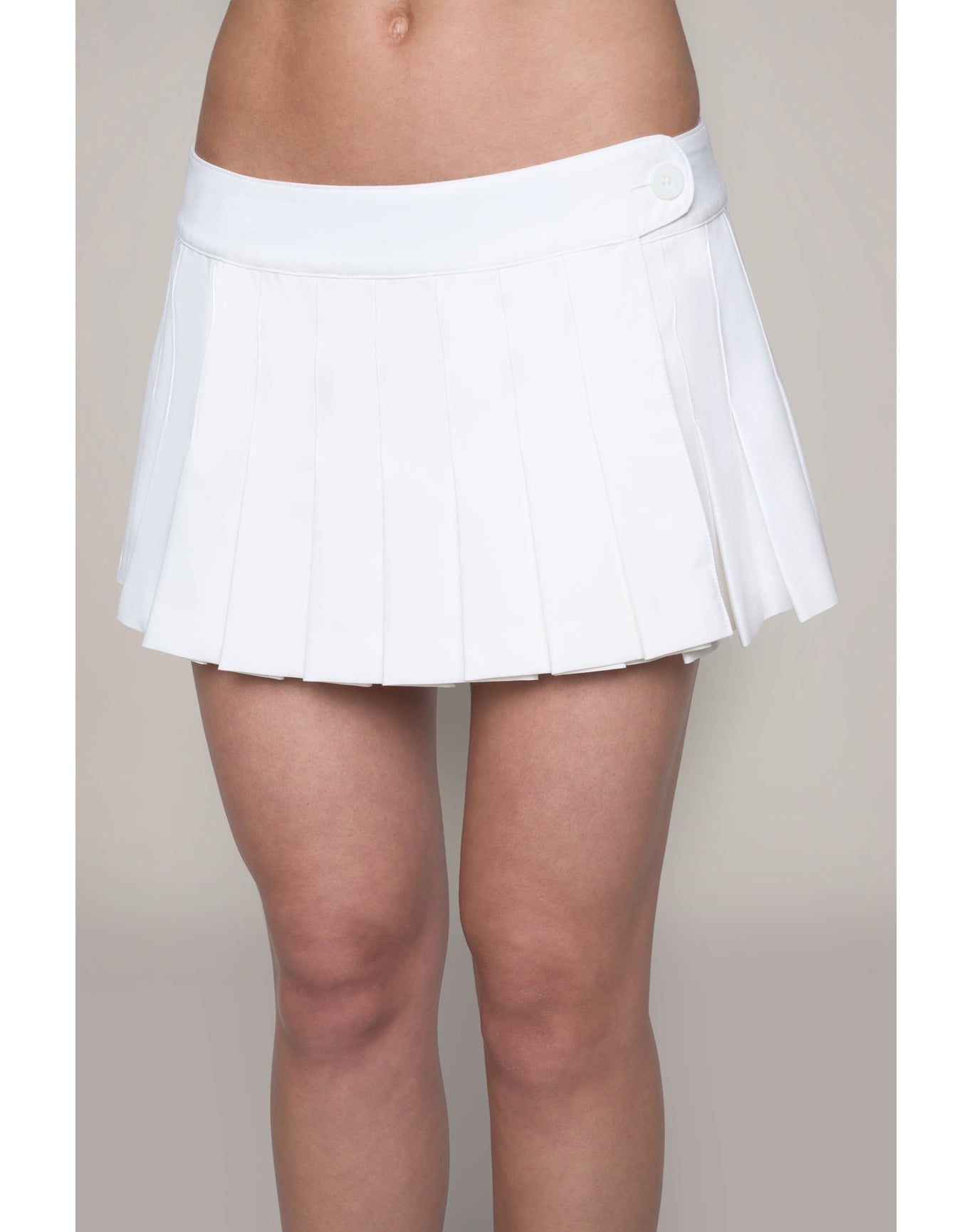 Lyneth Pleated Mini Skirt | White