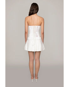 Lyneth Pleated Mini Skirt | White