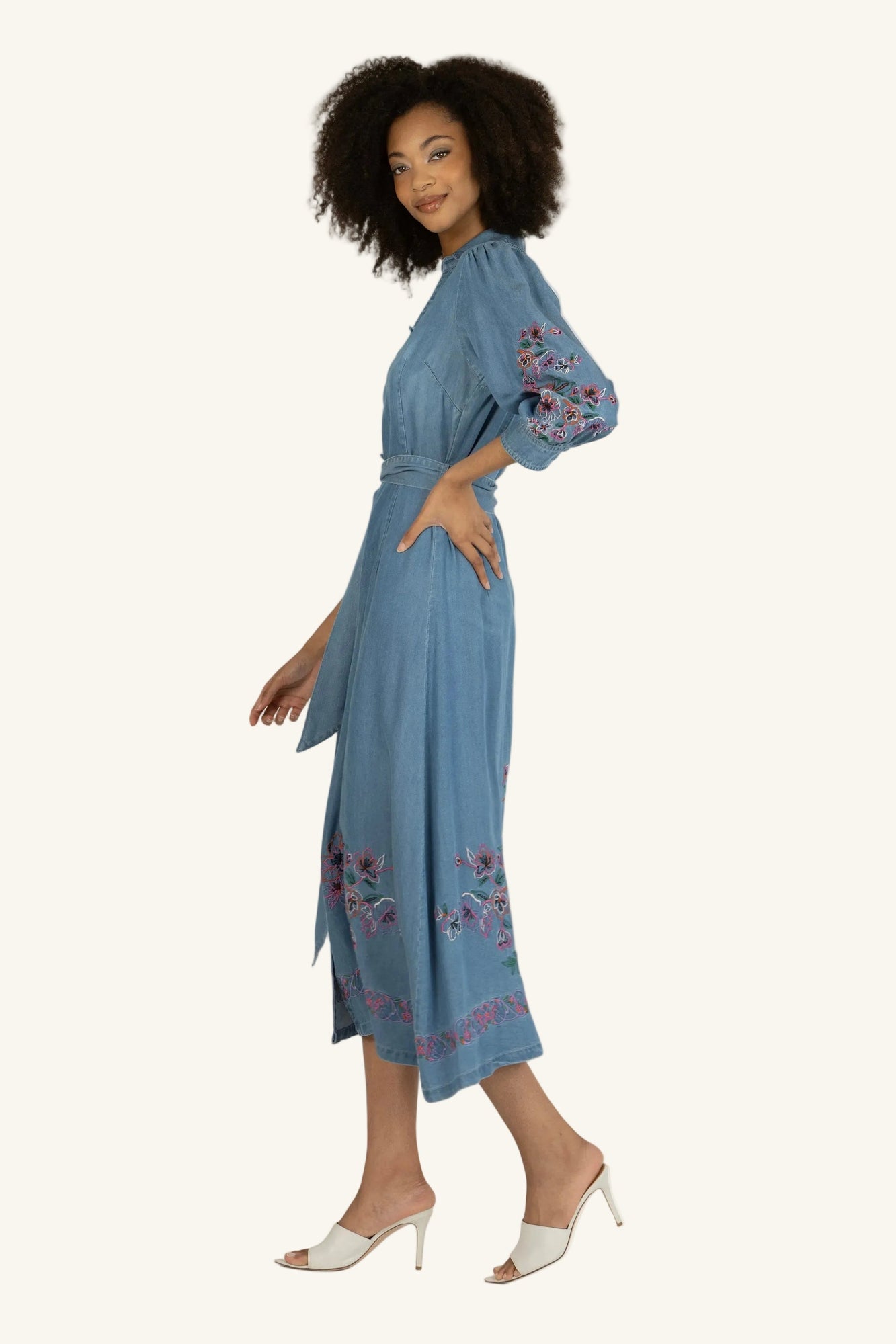 Lynn Dress | Light Blue Wash Denim