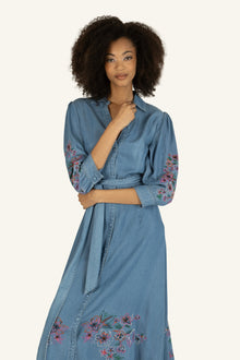 Lynn Dress | Light Blue Wash Denim