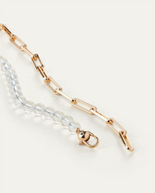 Glass Beads | Lyra Chain | Gold Tone Dipped Brass