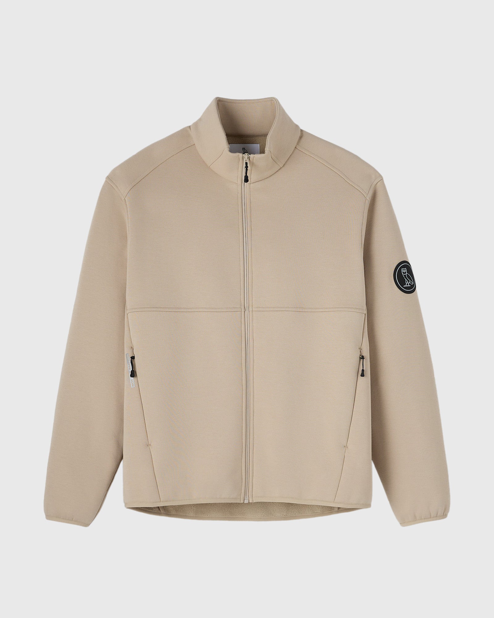 Technical Fleece Mockneck Zip-Up - Sandstone