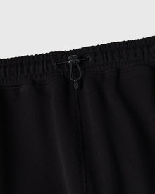 Nylon Overlay Sweatpant - Black