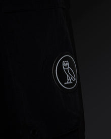 Nylon Overlay Sweatpant - Black