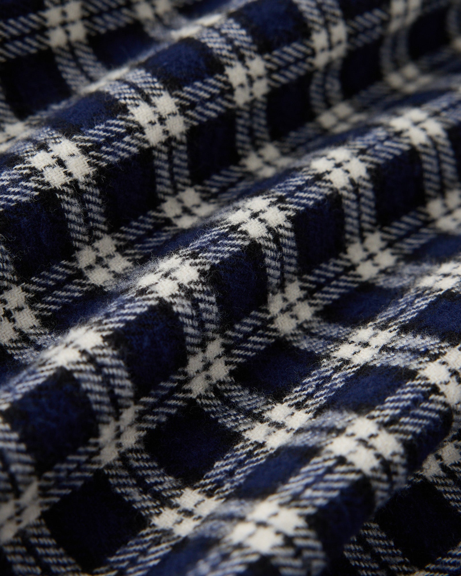 Mens | Plaid Flannel Shirt | Navy/White