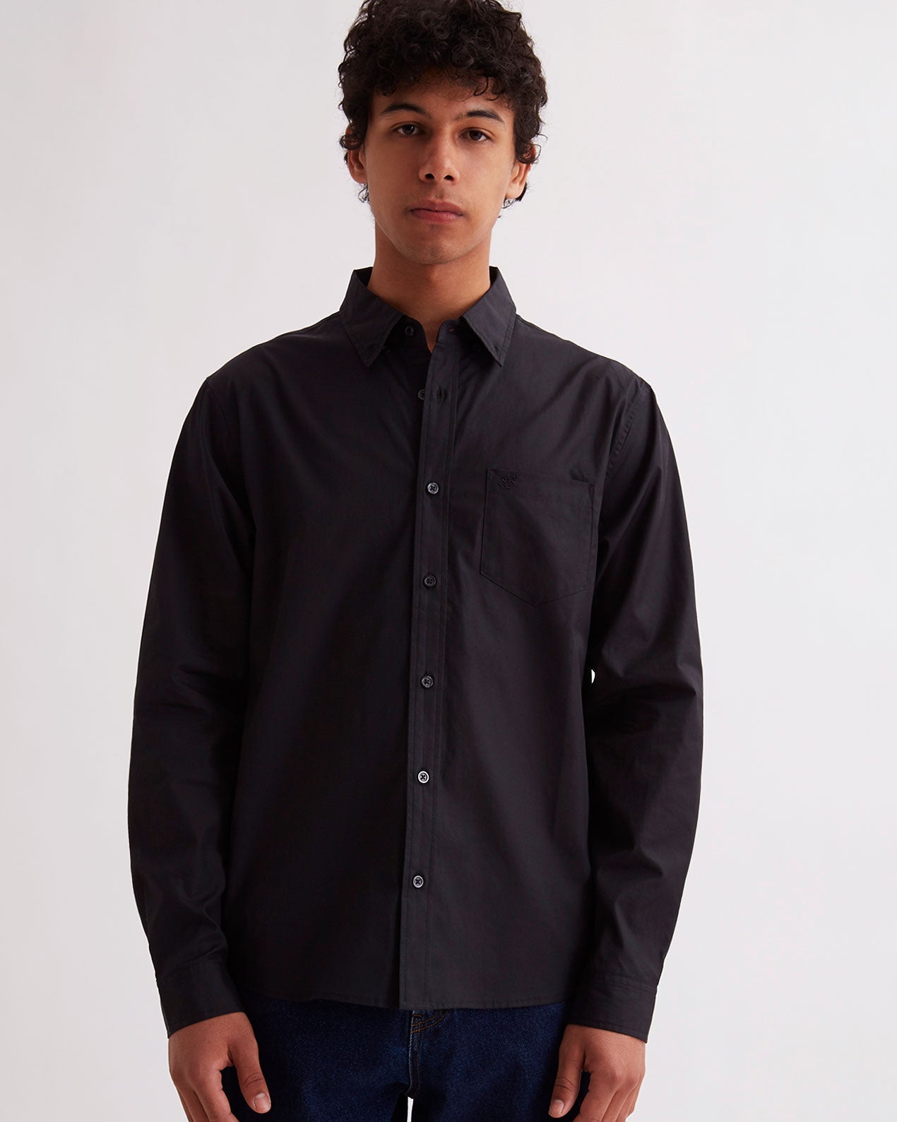 Black | Crosby Twill LS Shirt