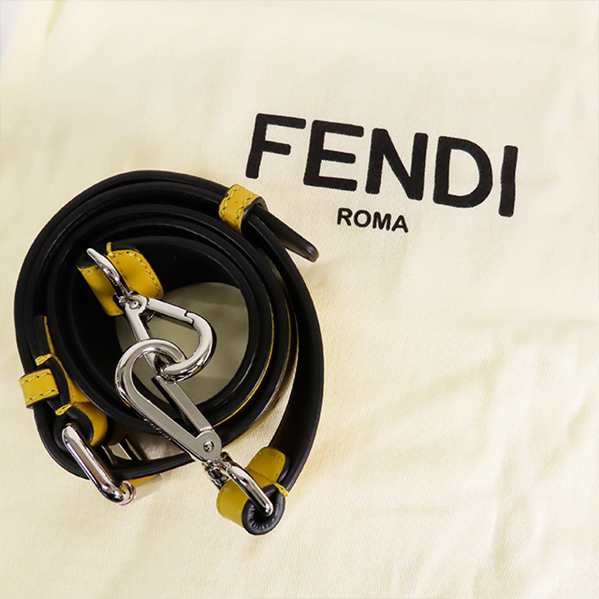 Fendi Pre-Owned Stripes Convertible Baguette | Women | Black