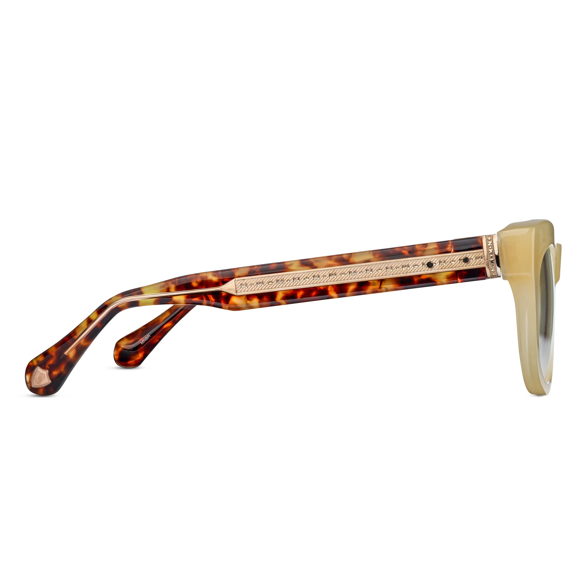 M1020 Rectangle Optical | Natural Brown | Clear Lens | 53MM