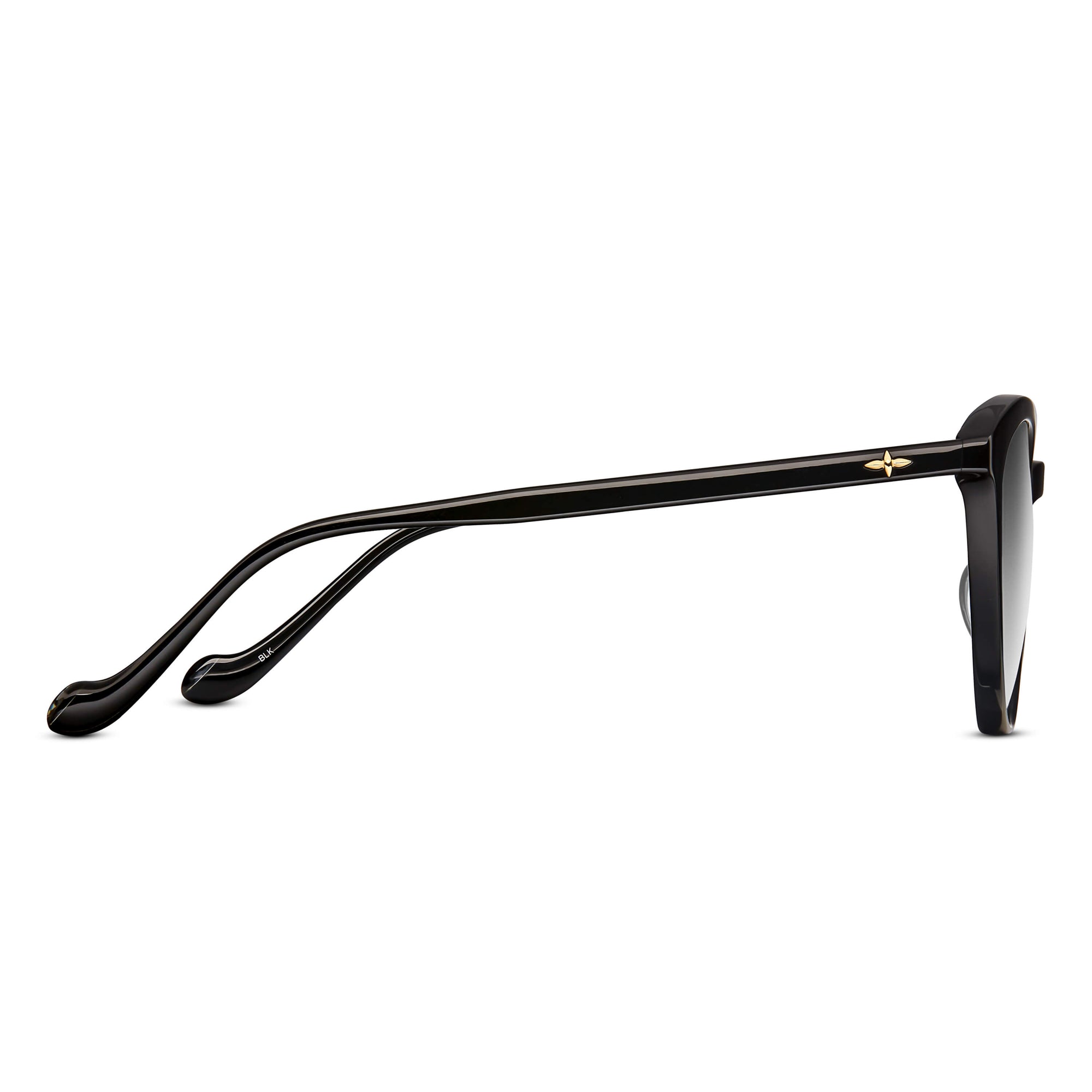 M1025 Cat Eye Sunglass | Black | Grey Gradient Lens | 55MM