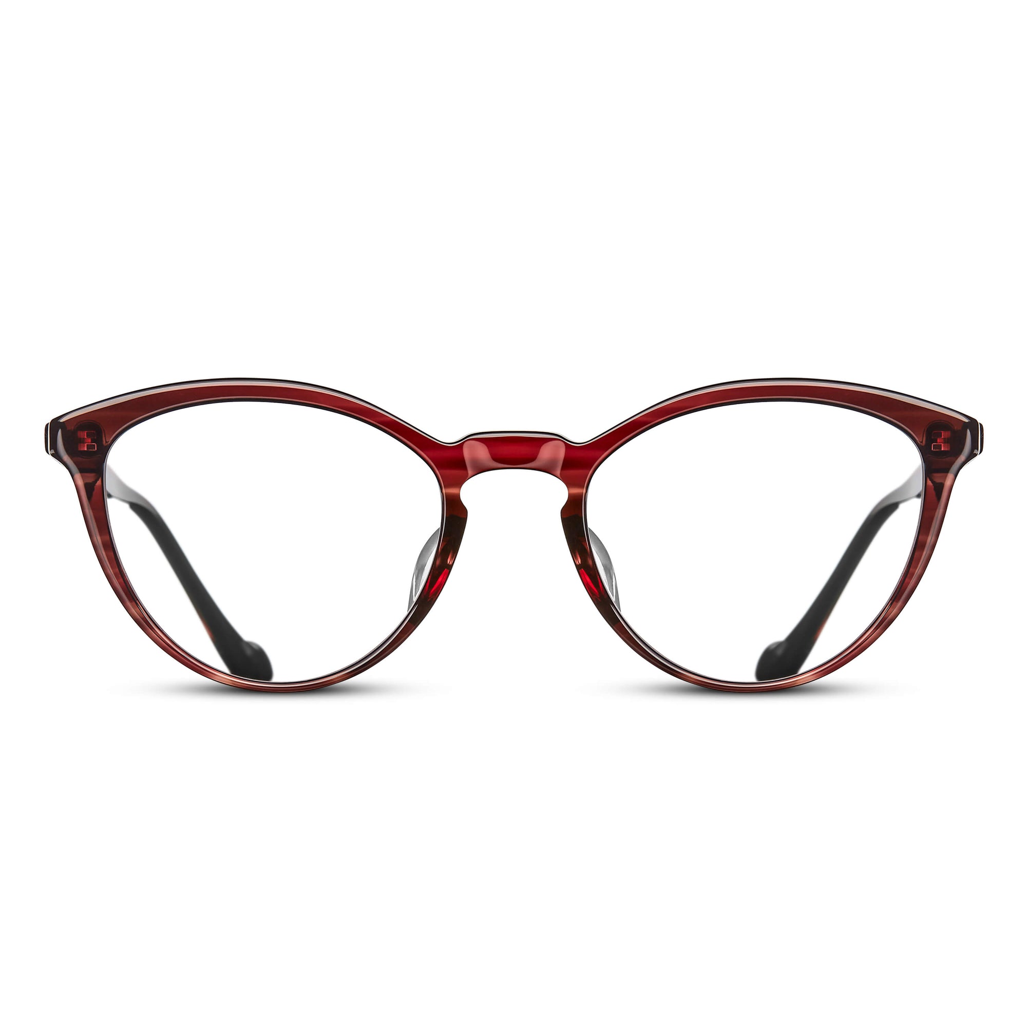 M1025 Cat Eye Optical | Bordeaux Stripe | 52-21-142