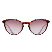 M1025 Cat Eye Sunglass | Bordeaux Stripe | Pink Gradient Lenses