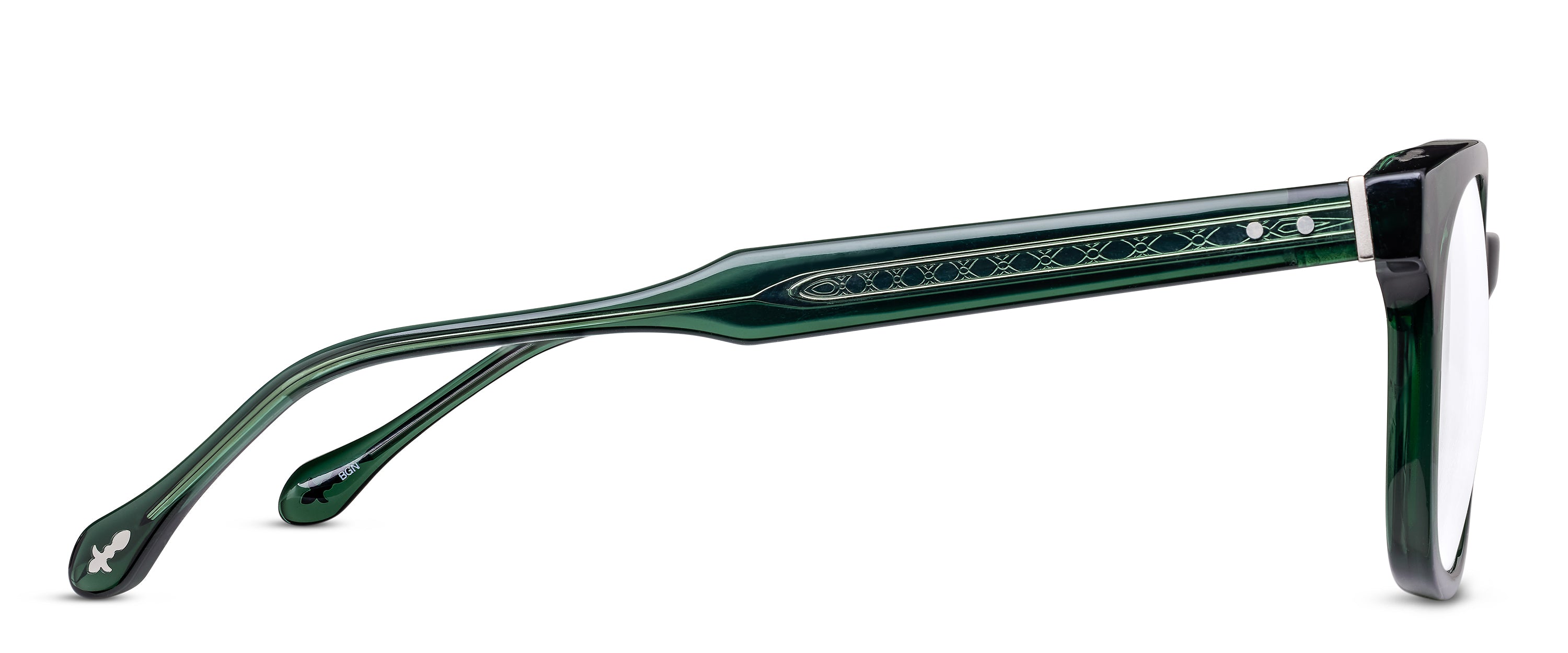 Unisex | M1030 Square Optical | Bottle Green | Clear | 51MM