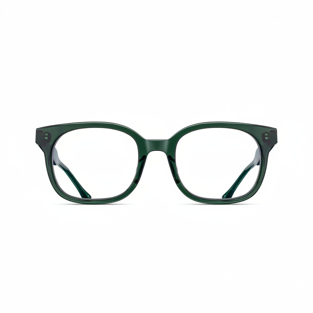 Unisex | M1030 Square Optical | Bottle Green | Clear | 51MM