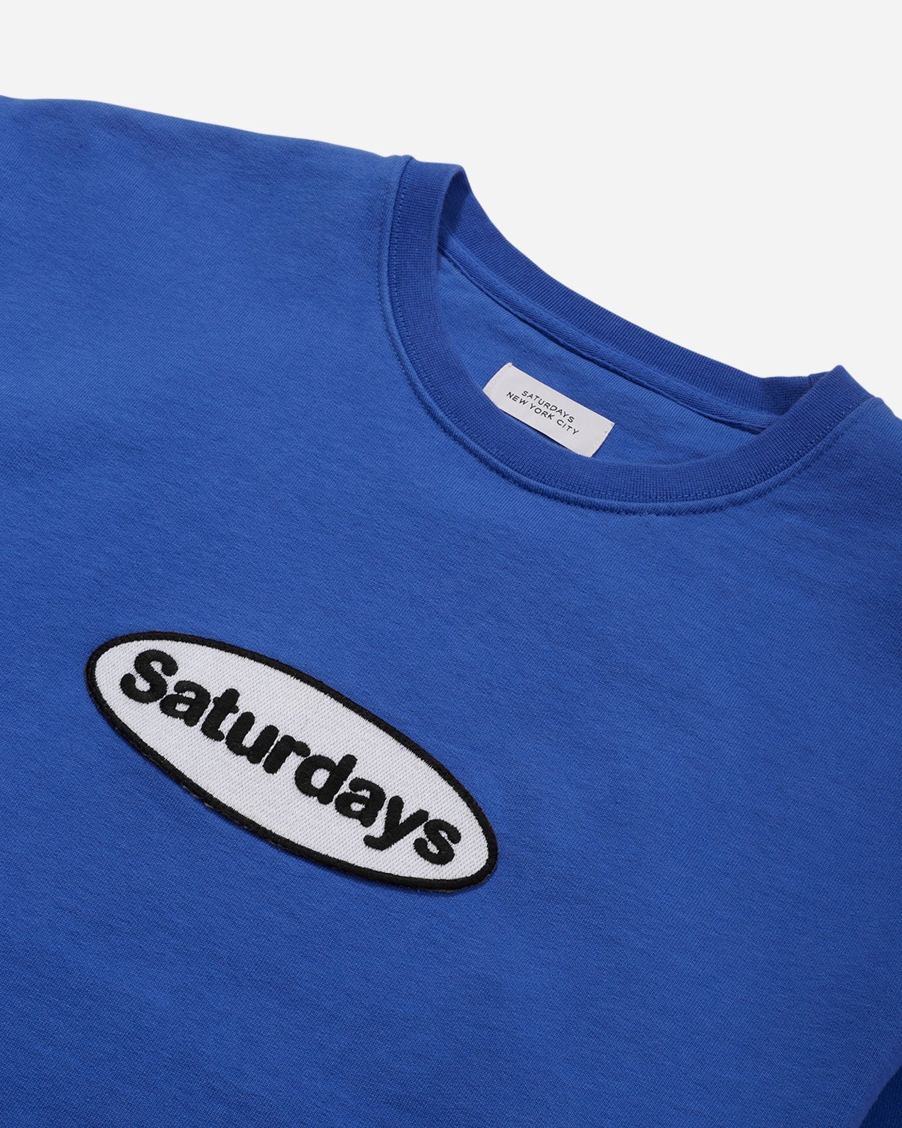 Mens | Bowery Patch Logo Crew | Amparo Blue