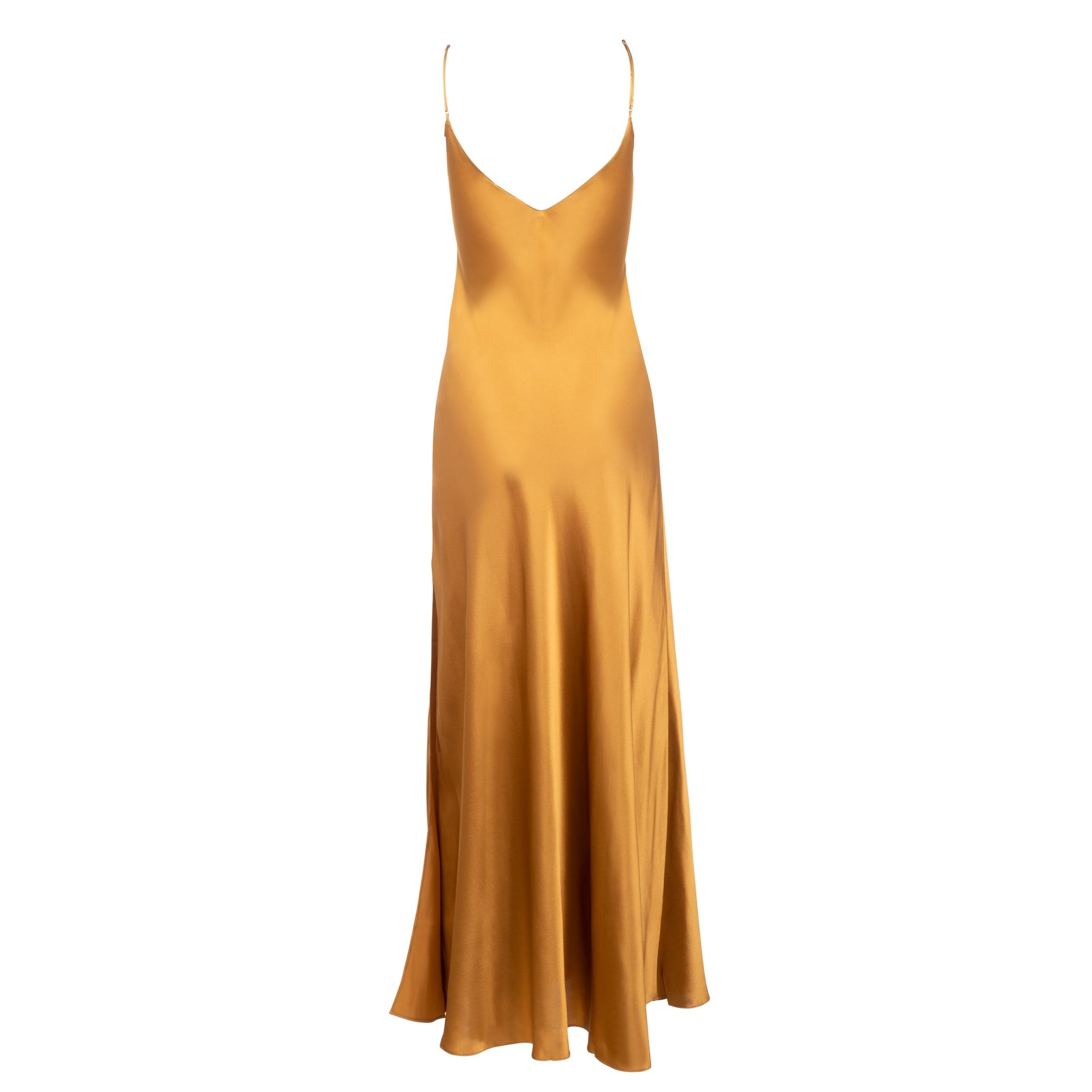 Mossy Maxi Slip Dress | Bronze