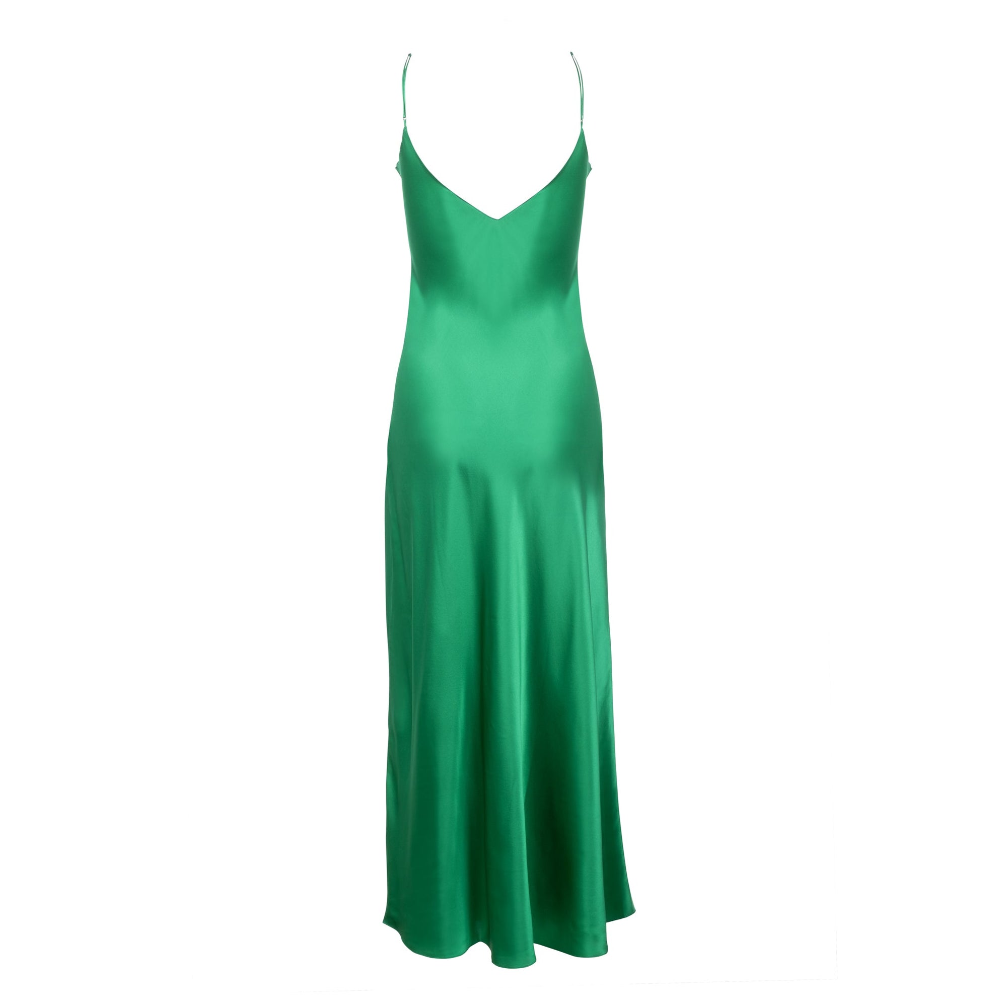 Mossy Maxi Slip Dress | Emerald