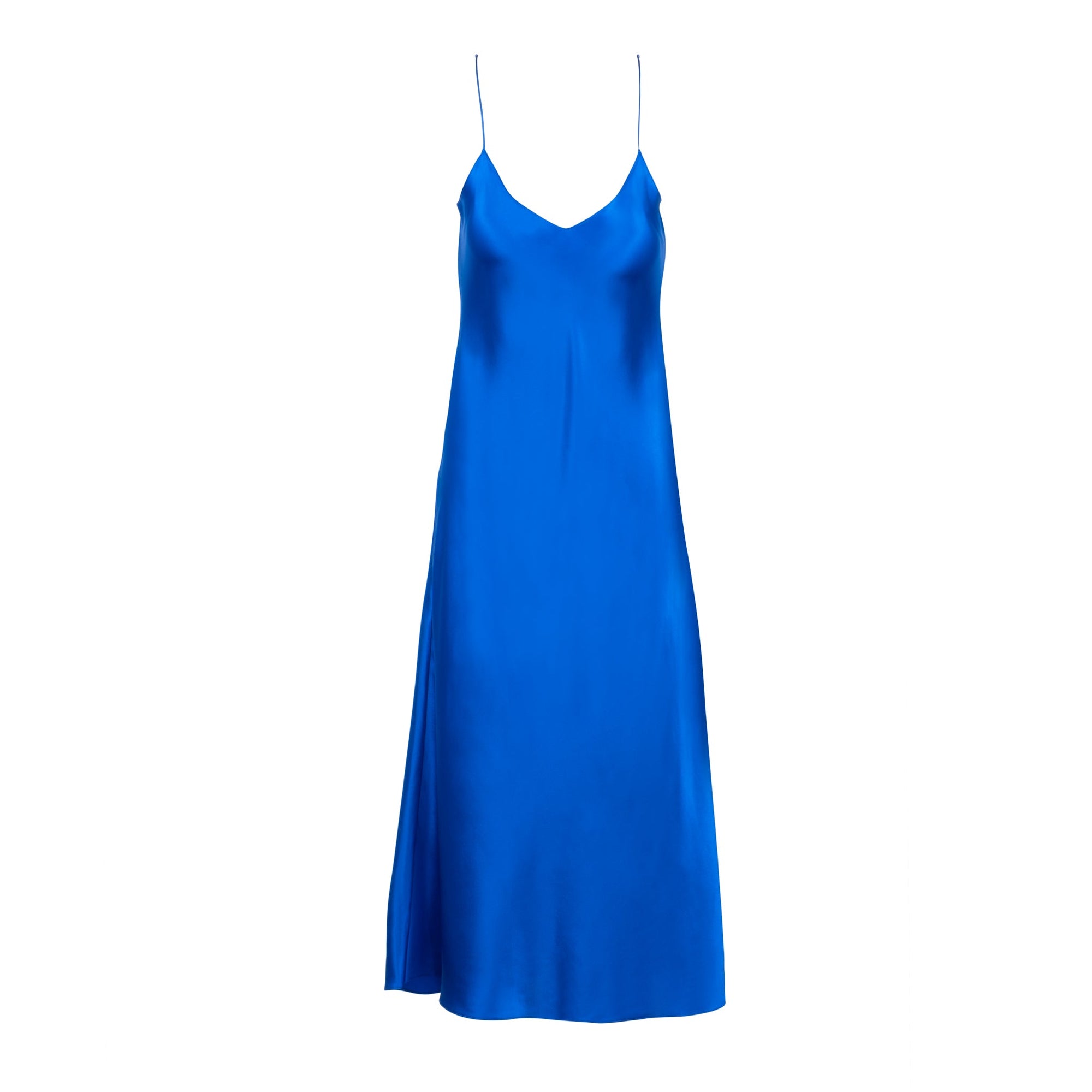 Midi Slip Dress | Cobalt