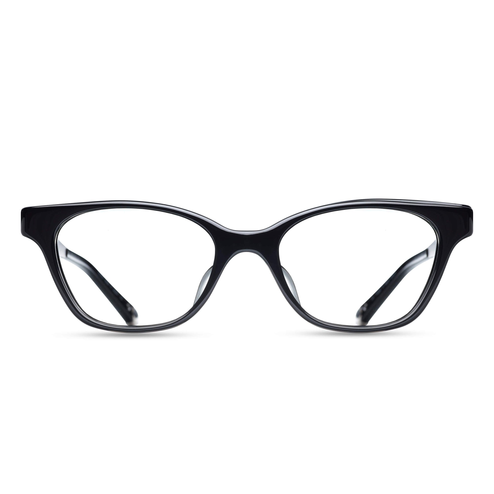 Womens | M2013 Rectangle Optical | Shiny Black | Clear Lens | 50MM