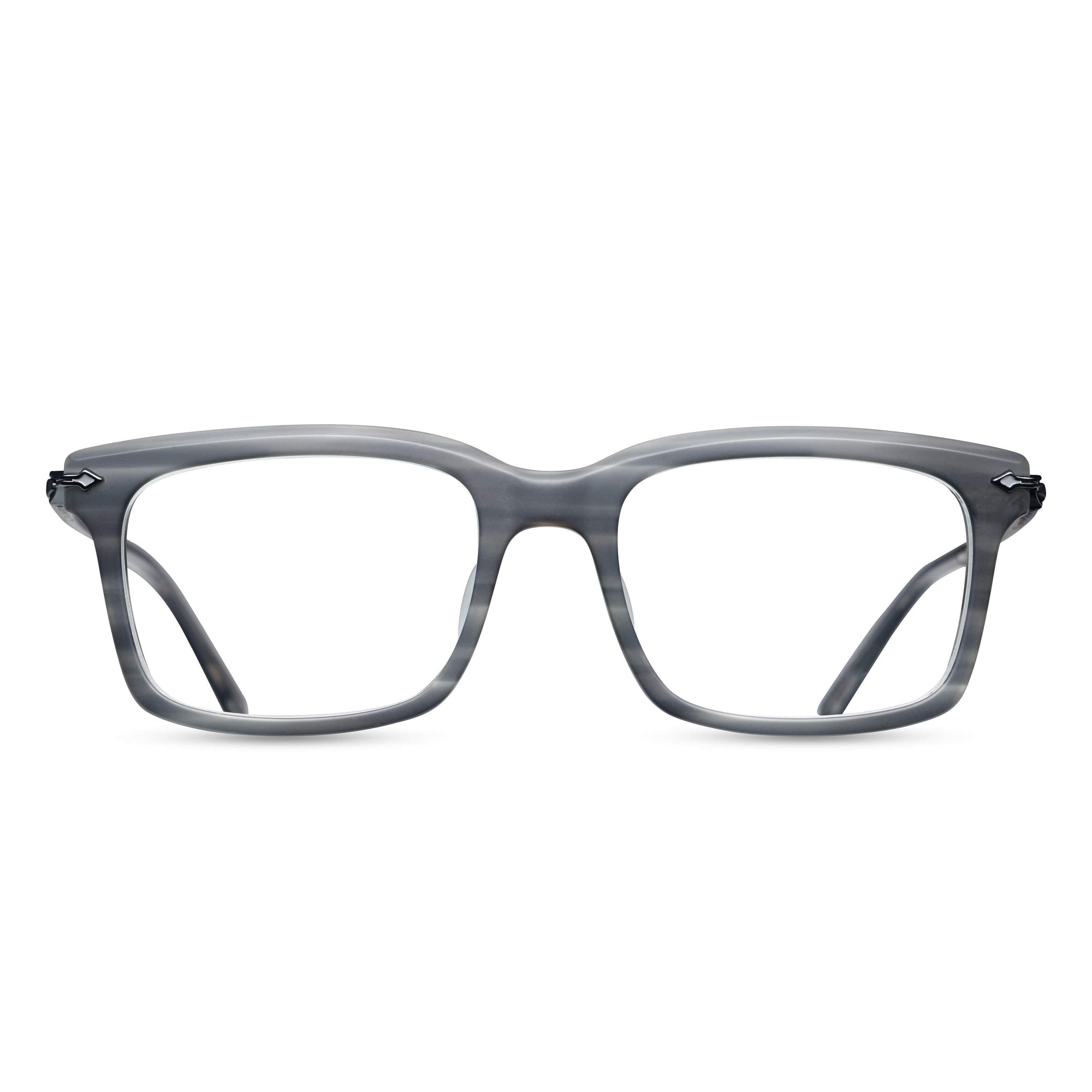 M2037 Rectangle Optical | Matte Grey Stone/Matte Black | Clear Lens | 50MM