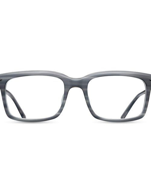 M2035 Square Sunglass | Black/White | Silver Mirror Lens | 53MM