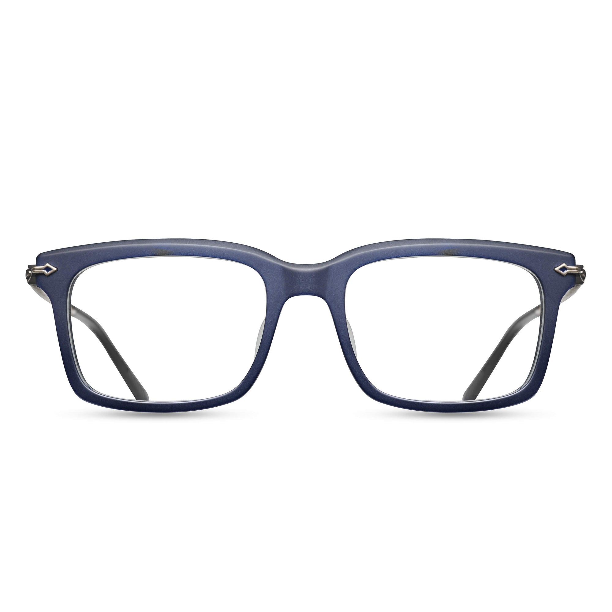 M2037 Rectangle Optical | Matte Navy/Antique Silver | 53-19-145