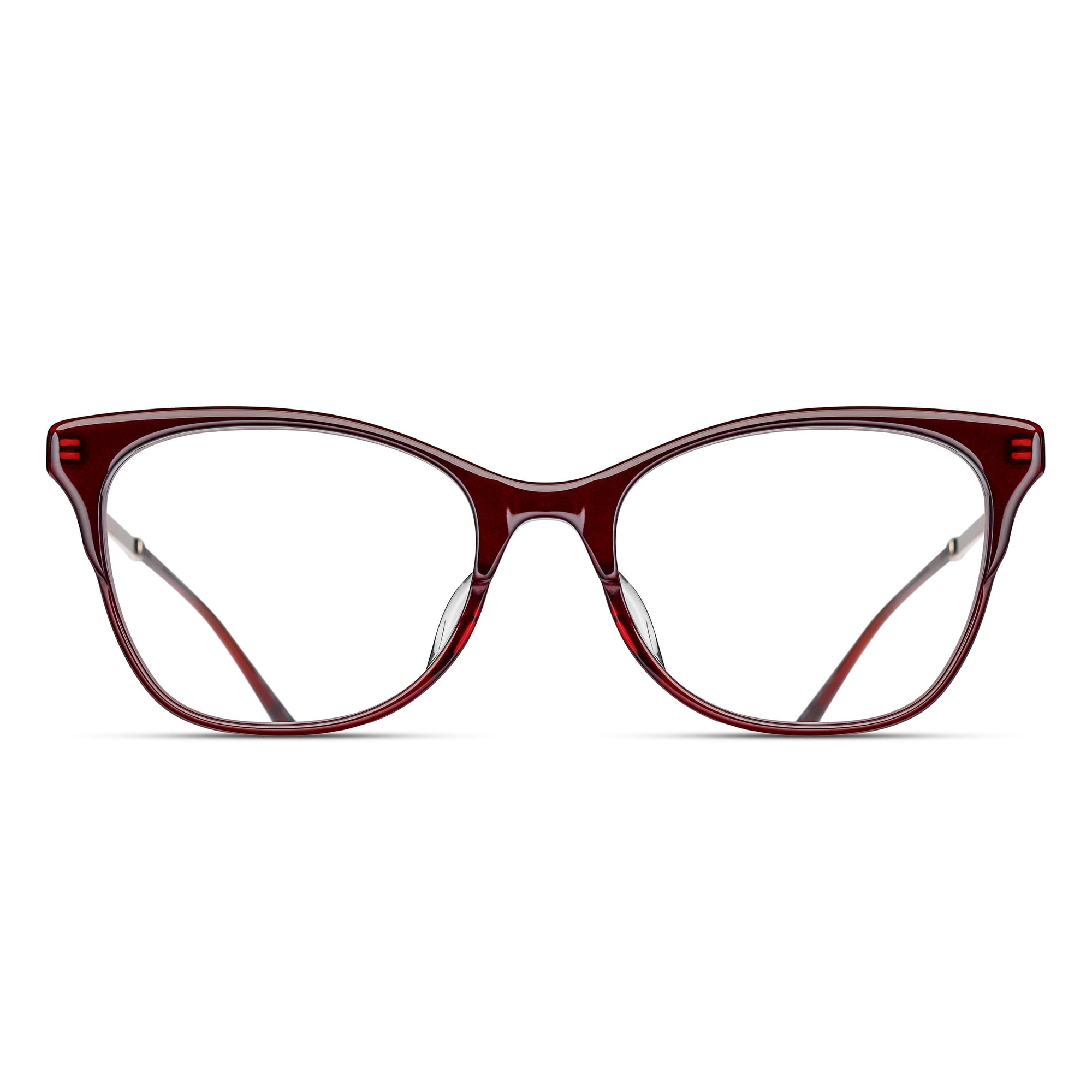 M2042 Cat Eye Optical | Bordeaux/Rose Gold | Clear Lens | 52MM