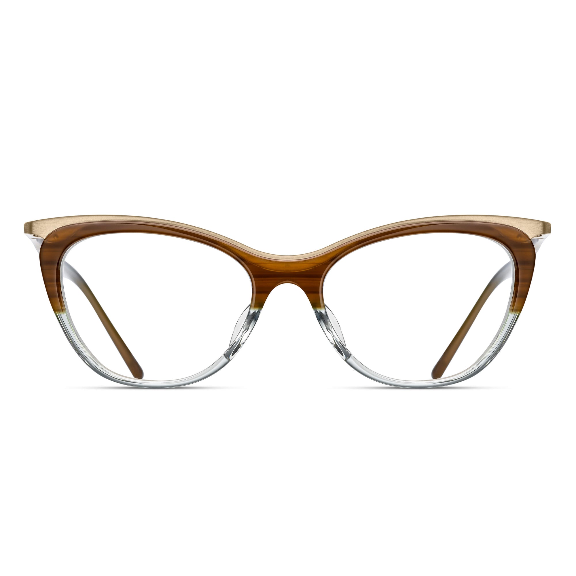 M2044 Cat Eye Optical | Dark Light Green | Clear Lens | 51MM
