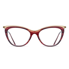 M2044 Cat Eye Optical | Matte Bordeaux Stripe | 51-17-135