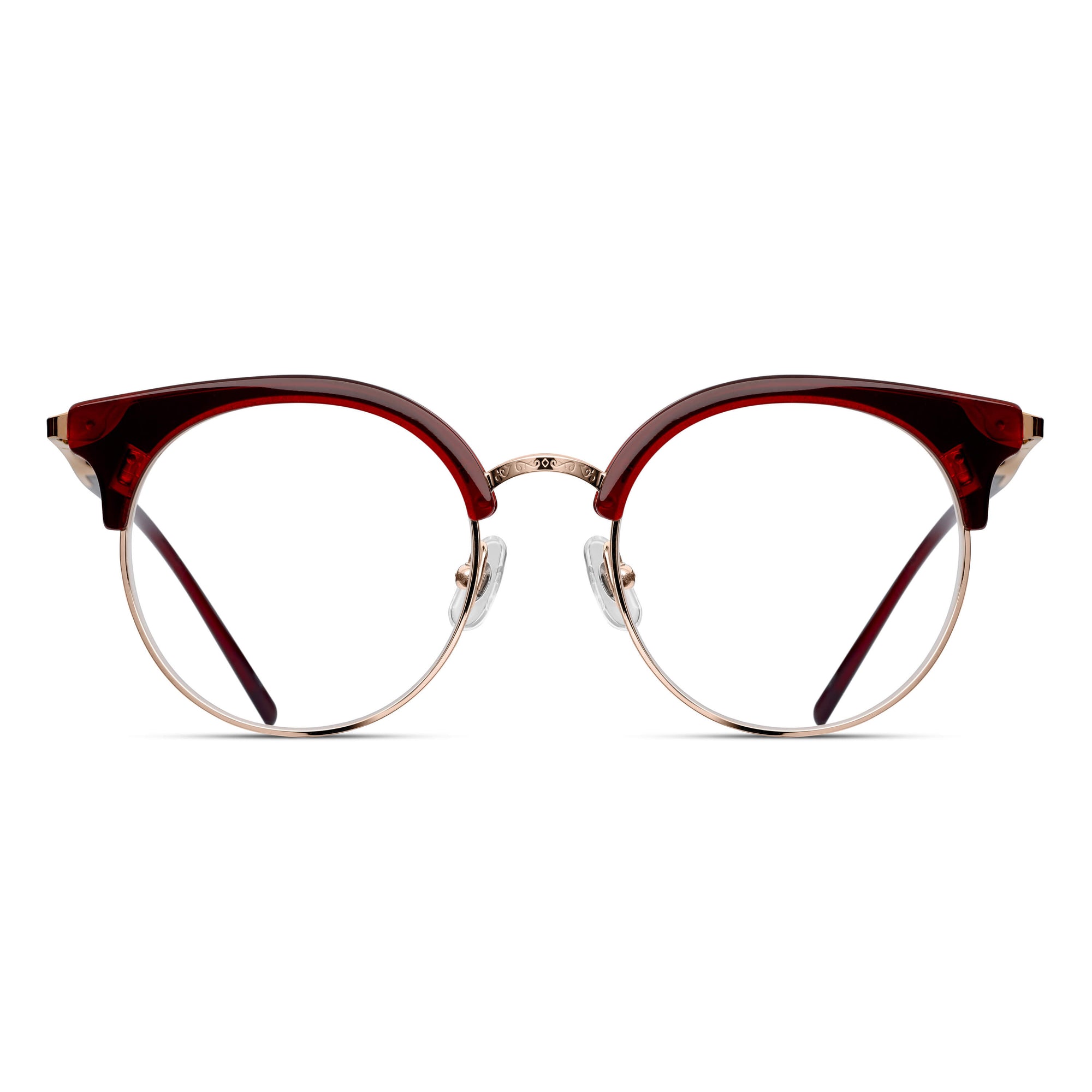 M2046 Cat Eye Optical | Bordeaux | Clear Lens | 51MM
