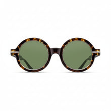 Unisex | M2059 Round Sunglass | Tokyo Tortoise/Brushed Silver | Sage Green Lenses | 48MM