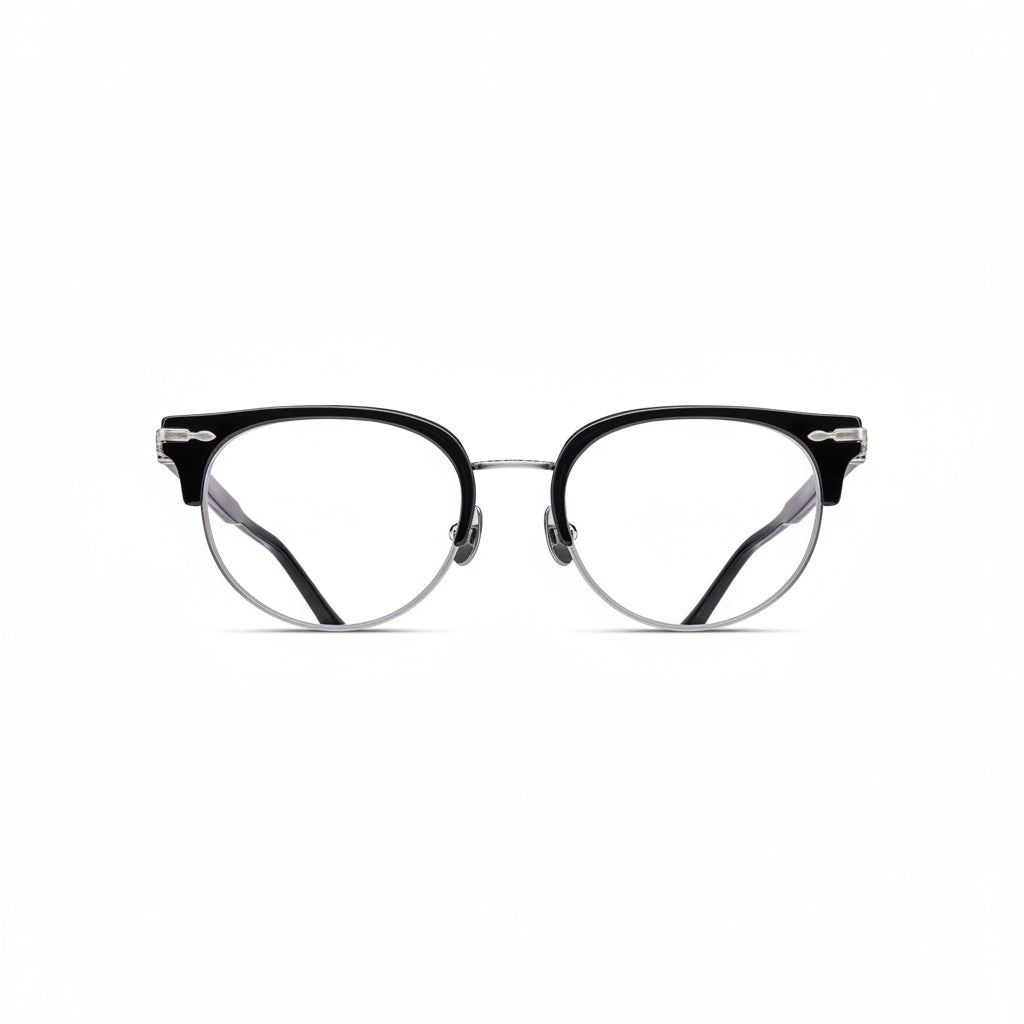 Matsuda | Unisex | M2061 Panto Optical | Black/Brushed Silver