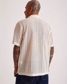 Ivory | Canty Cotton Lace SS Shirt