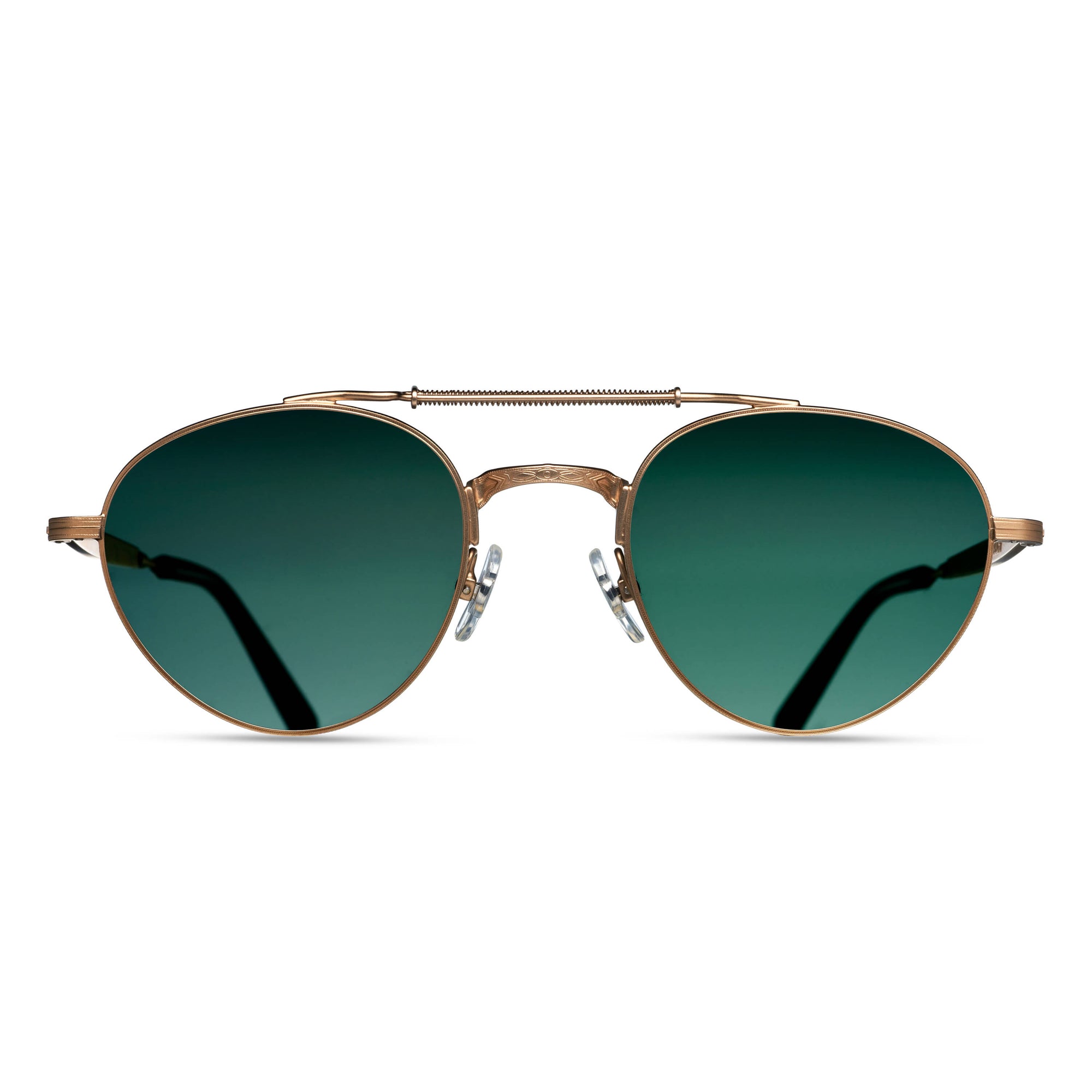 M3035 Panto Sunglass | Matte Gold | G-15 Lenses | 49M