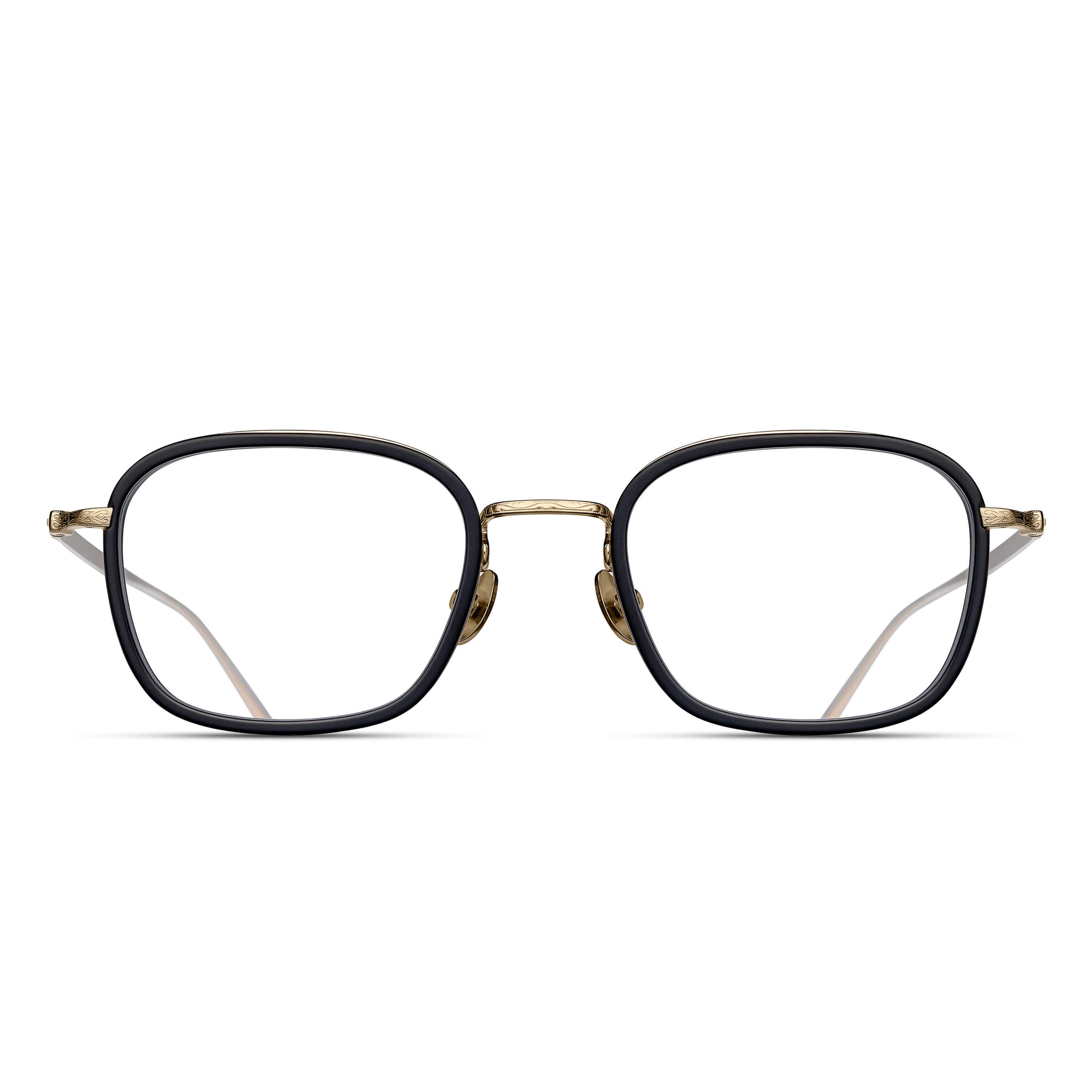 M3075 Rectangle Optical | Matte Black - Brushed Gold | 49-21-145