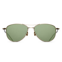 M3088 Aviator Sunglass | Antique Gold | Sage Green Lenses