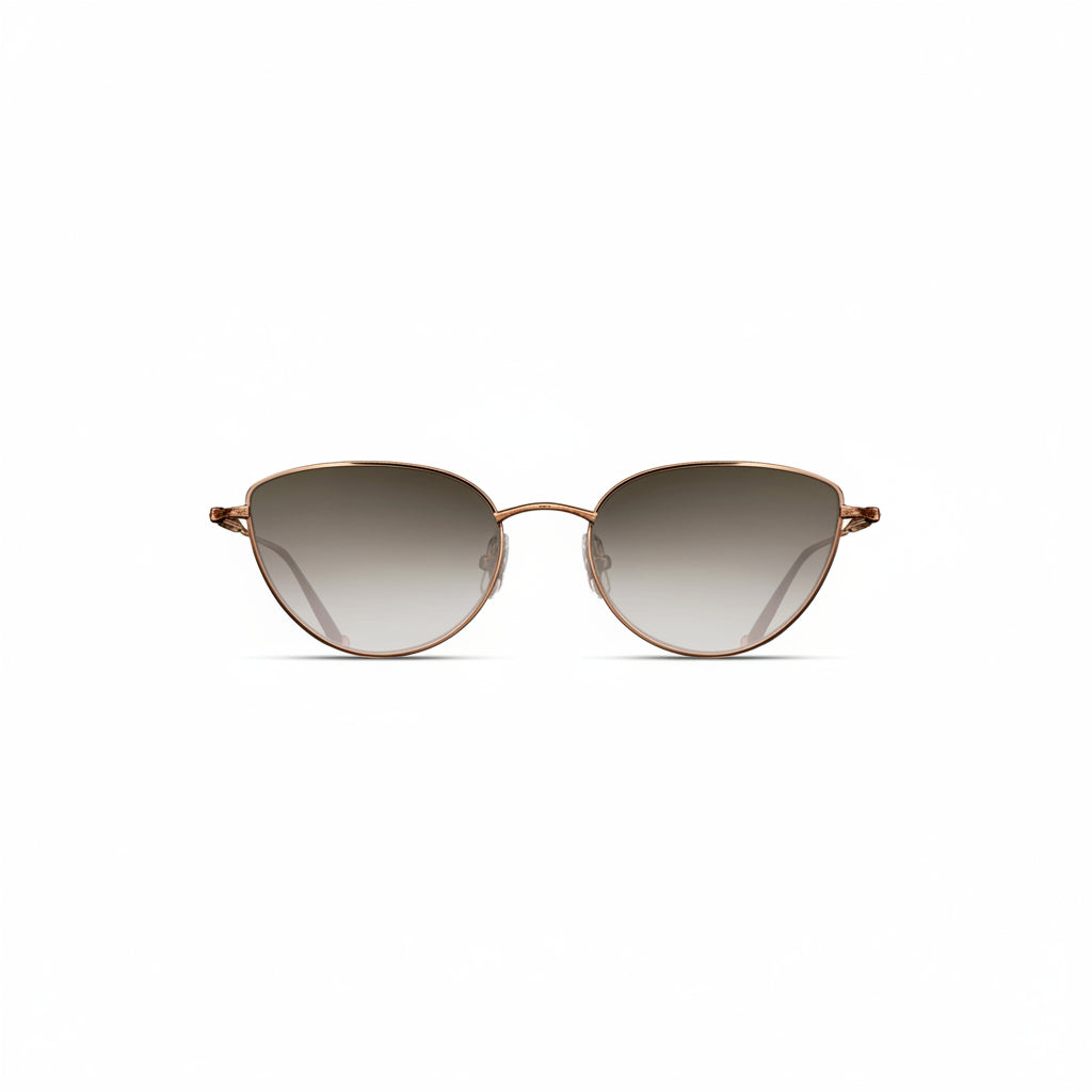 Womens | M3091 Cat Eye Sunglass | Rose Gold | Brown Gradient Lenses | 52MM