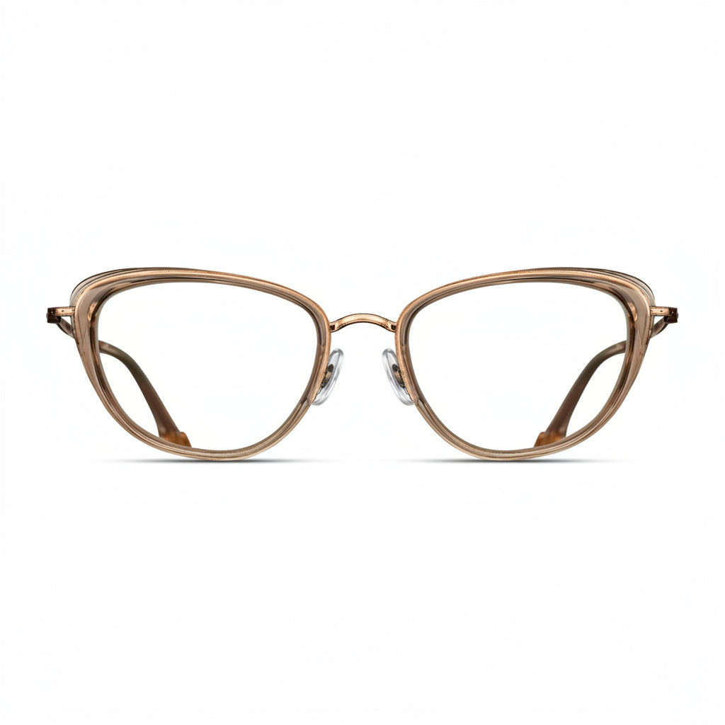 Womens | M3095 Cat Eye Optical | Champagne | Clear | 51MM