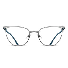 M3102 Cat Eye Optical | Palladium White/Navy | Clear Lens | 56MM