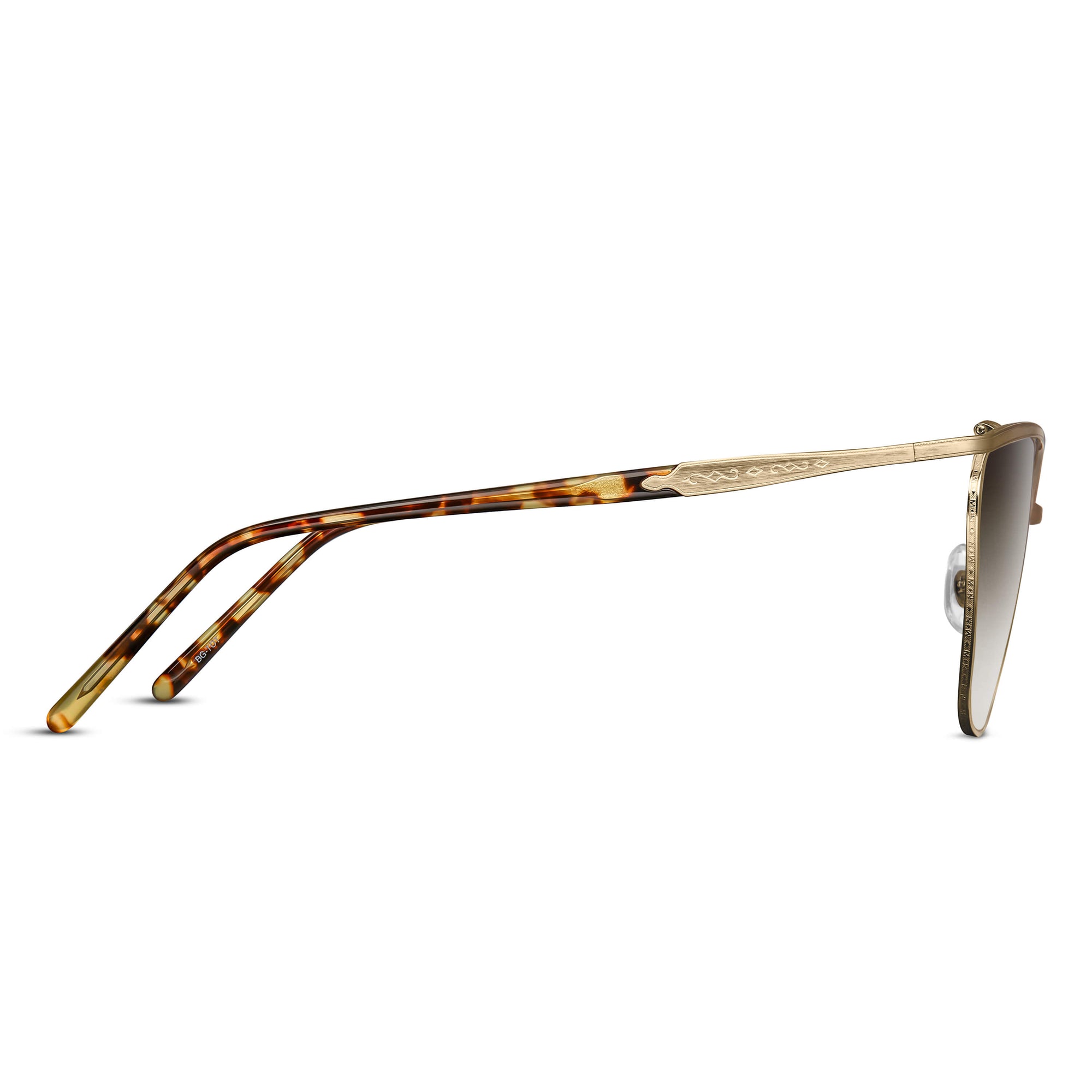 M3102 Cat Eye Sunglass | Brushed Gold/Tokyo Tortoise | Brown Gradient Lenses