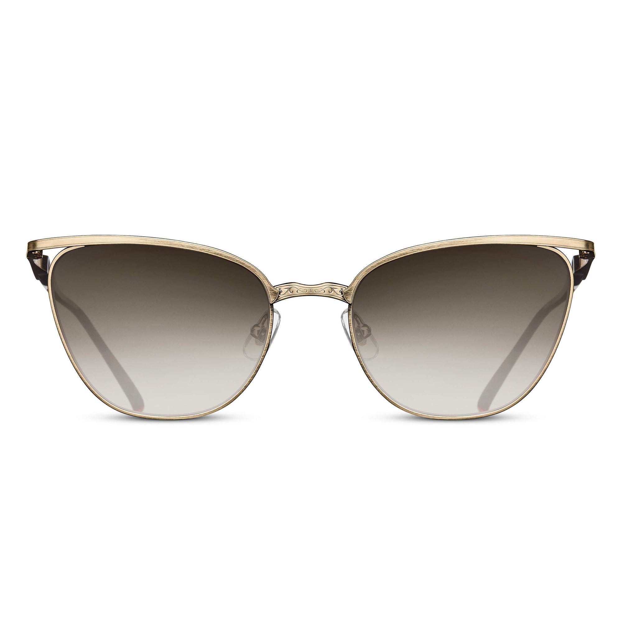 M3102 Cat Eye Sunglass | Brushed Gold/Tokyo Tortoise | Brown Gradient Lenses