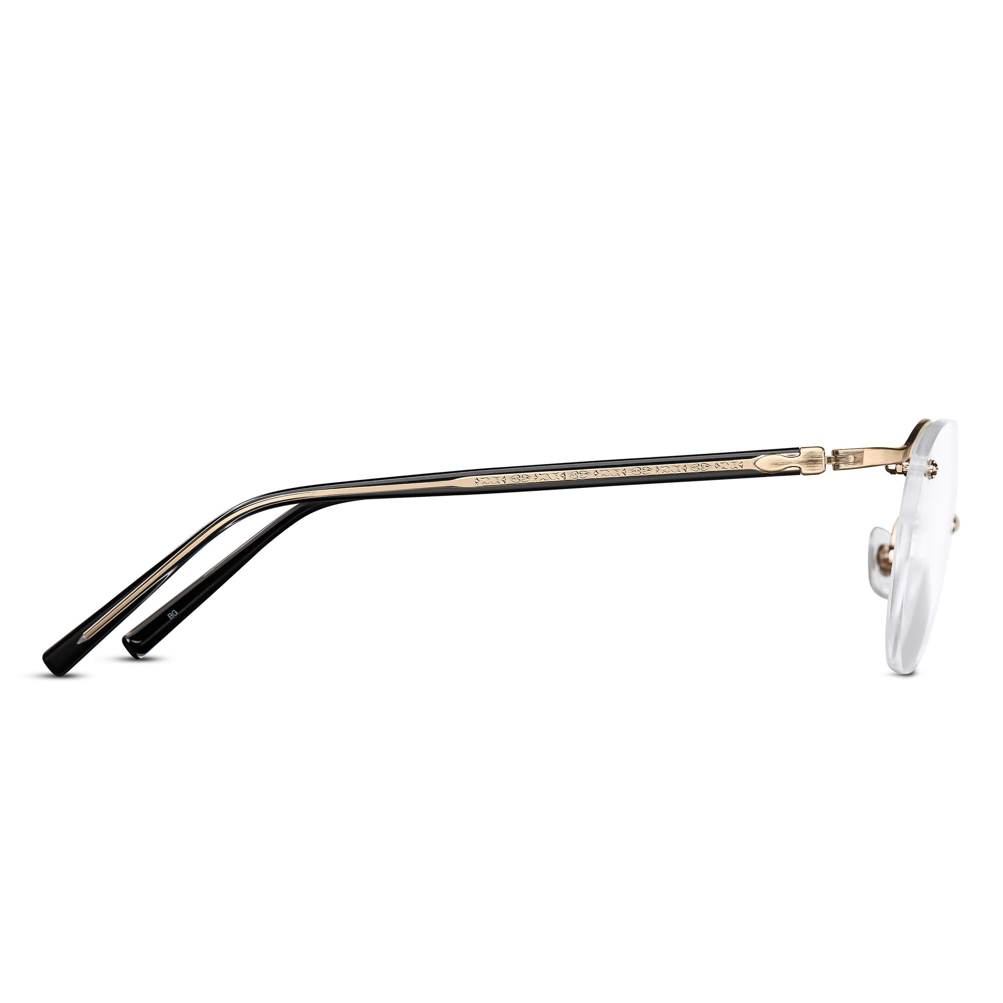 M3107 Panto Optical | Brushed Gold | Clear Lens | 48MM