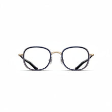 Unisex | M3126 Square Optical | Brushed Gold/Dark Navy Crystal | Clear | 49MM