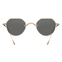 Unisex | M3132 Panto Sunglass | Matte Gold | Grey Lens | 46MM
