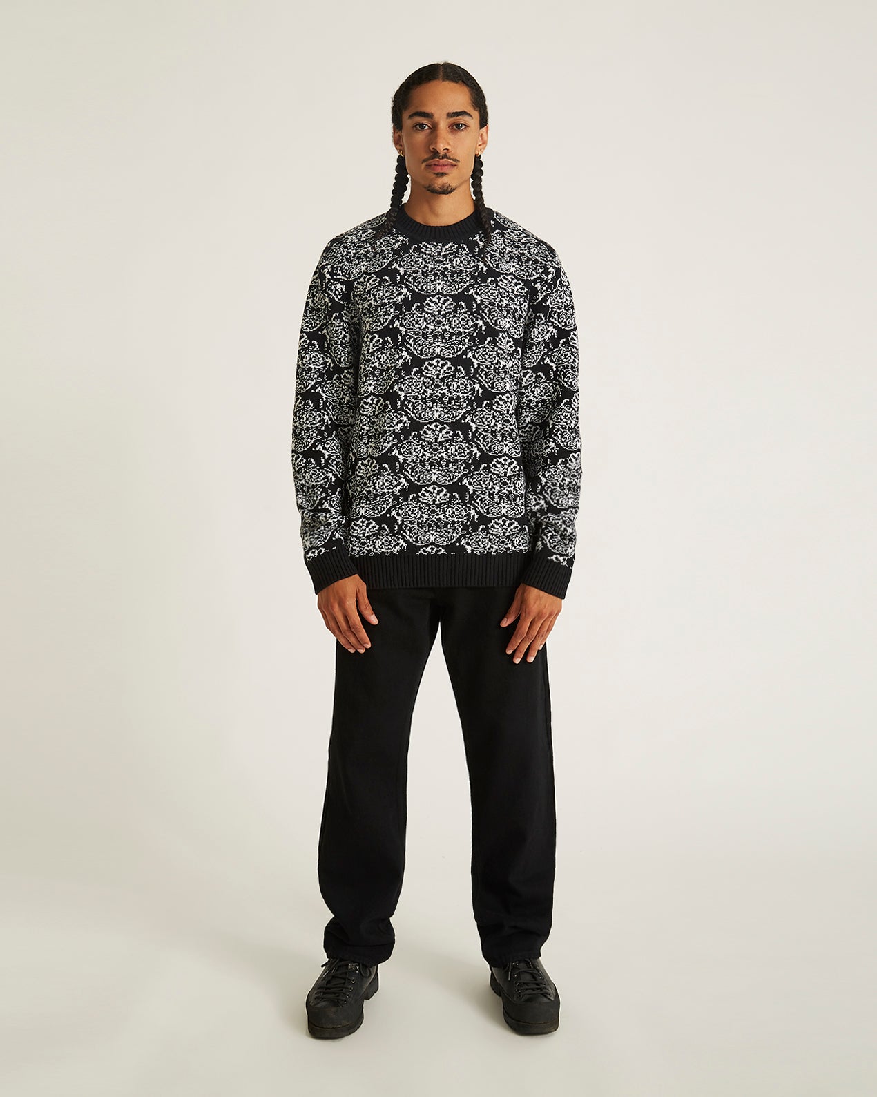 Black | Greg Tapestry Sweater