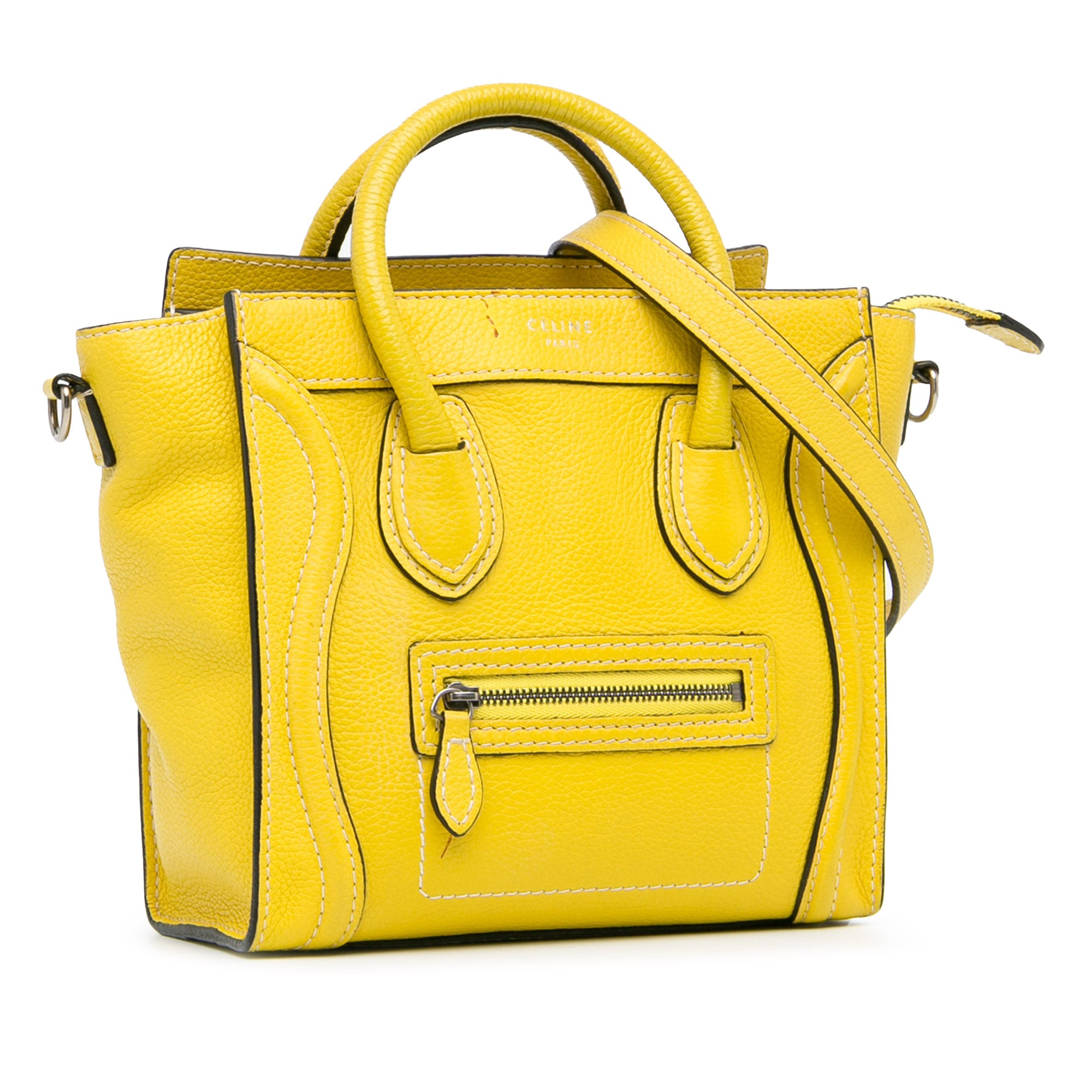 Celine | Pre-Owned Nano Luggage Tote | Yellow