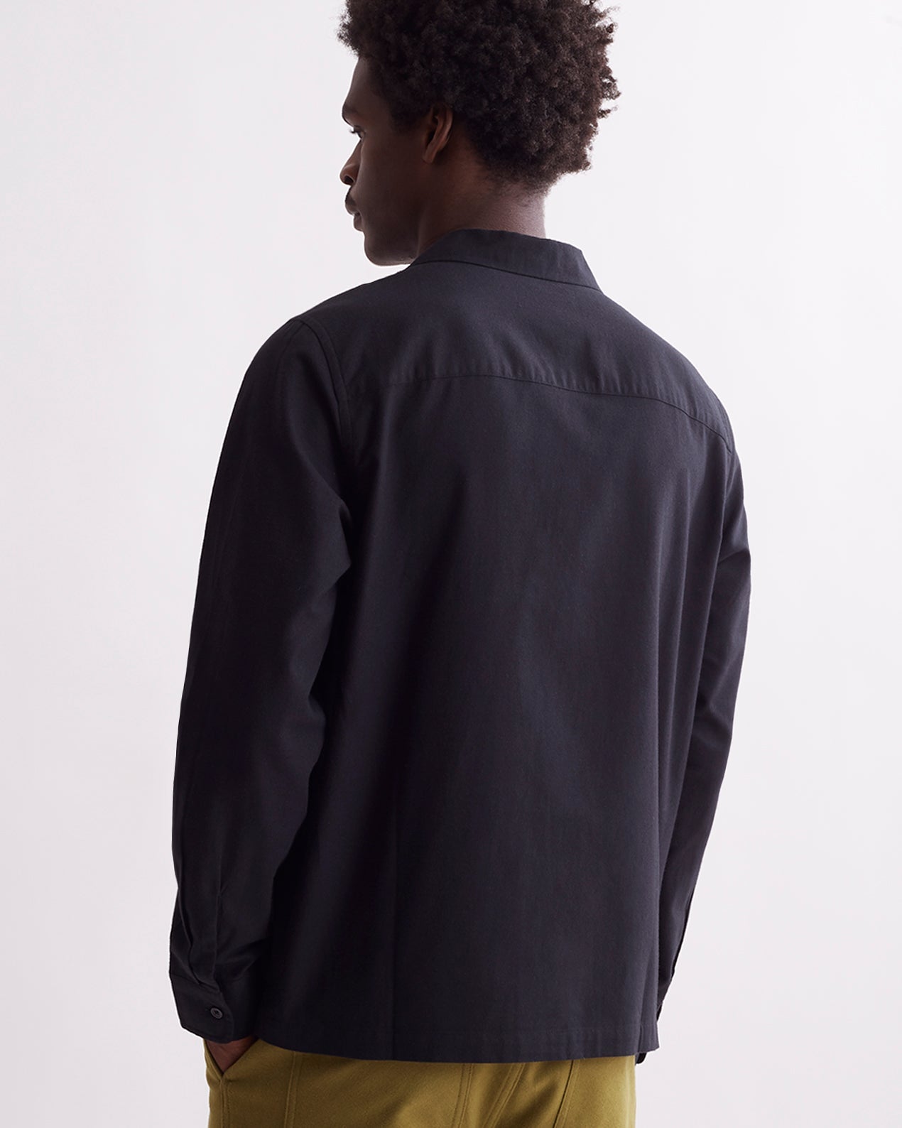 Black | Marco Wool LS Shirt | Saturdays NYC