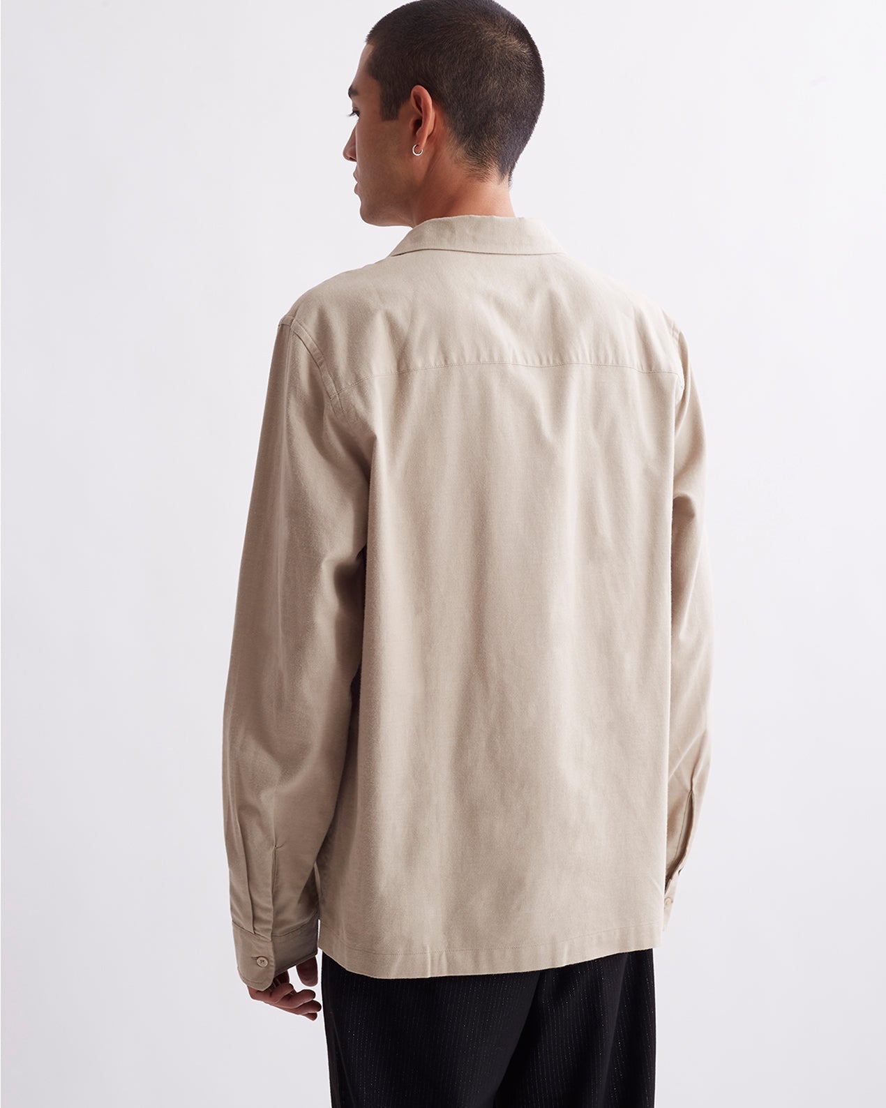 Classic Khaki | Marco Wool LS Shirt | Saturdays NYC