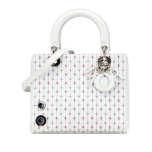 Dior | Pre-Owned Medium Calfskin Embroidered Flower Lady | White