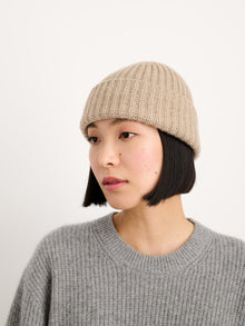 Unisex | Cashmere Beanie | Gravel